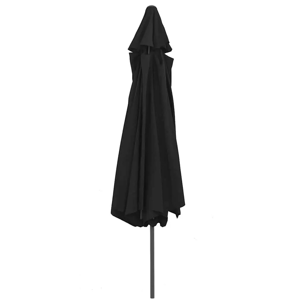 Garden Parasol Crank Opening 390cm Black