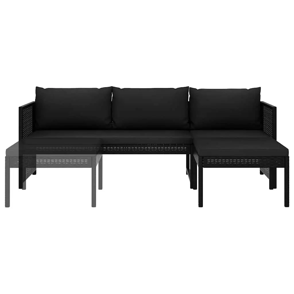 3 Piece Rattan Lounge Set