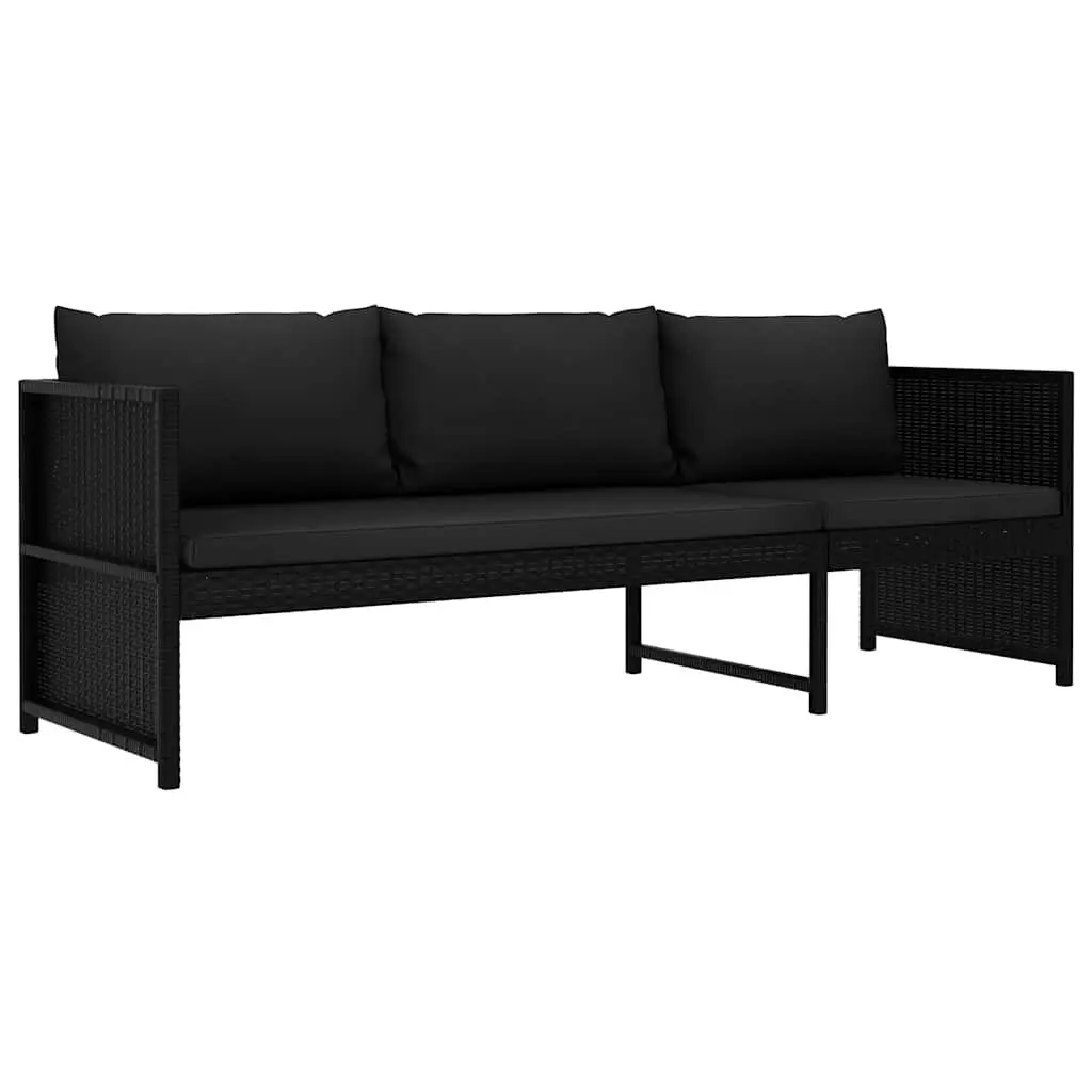 3 Piece Rattan Lounge Set