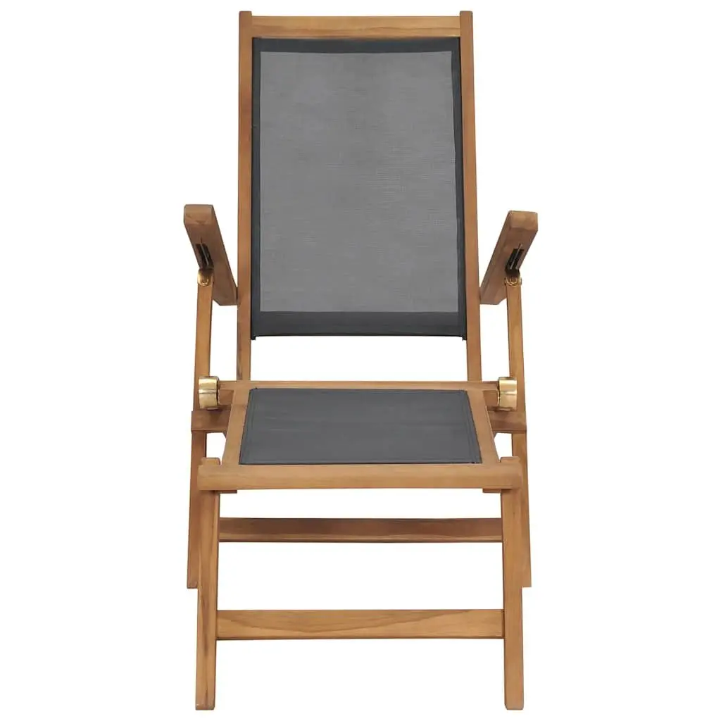 Deck Chair with Footrest for Outdoor Fun