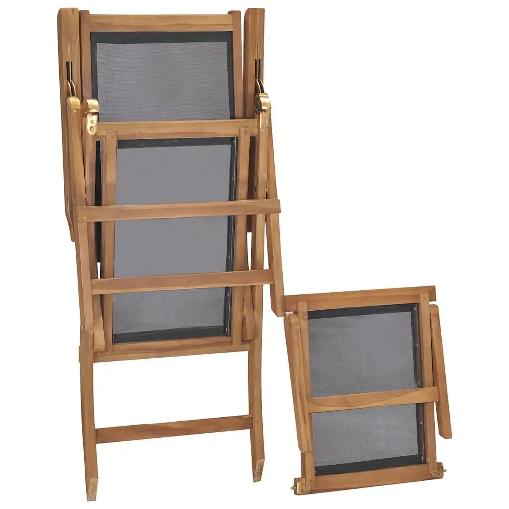 Deck Chair with Footrest for Outdoor Fun