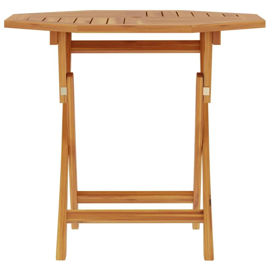 Folding Outdoor Dining Table Teak Wood Brown 85x85x76cm