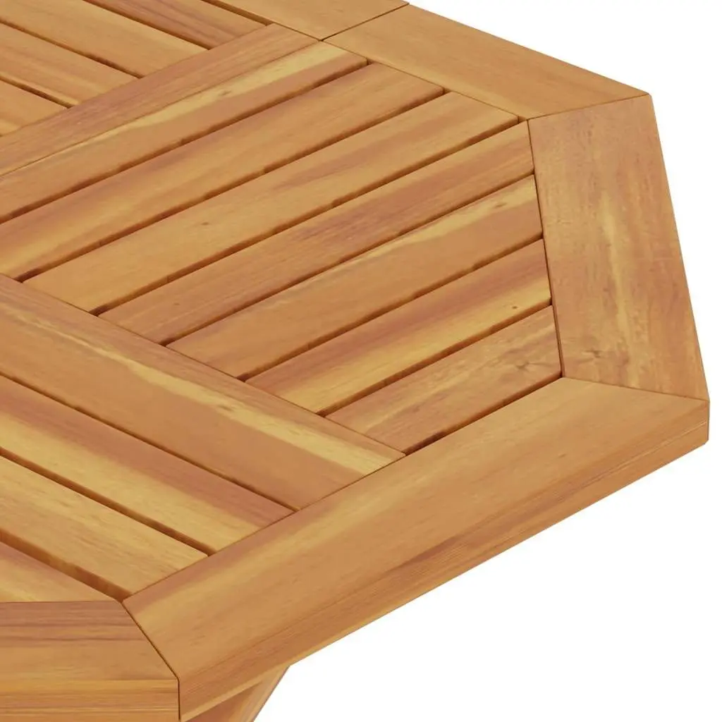 Folding Outdoor Dining Table Teak Wood Brown 85x85x76cm