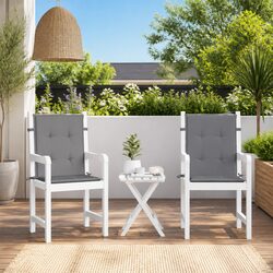 Make Your Seating Comfortable with Grey Lowback Chair Cushions