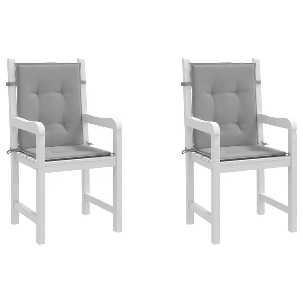 Grey Lowback Chair Cushions