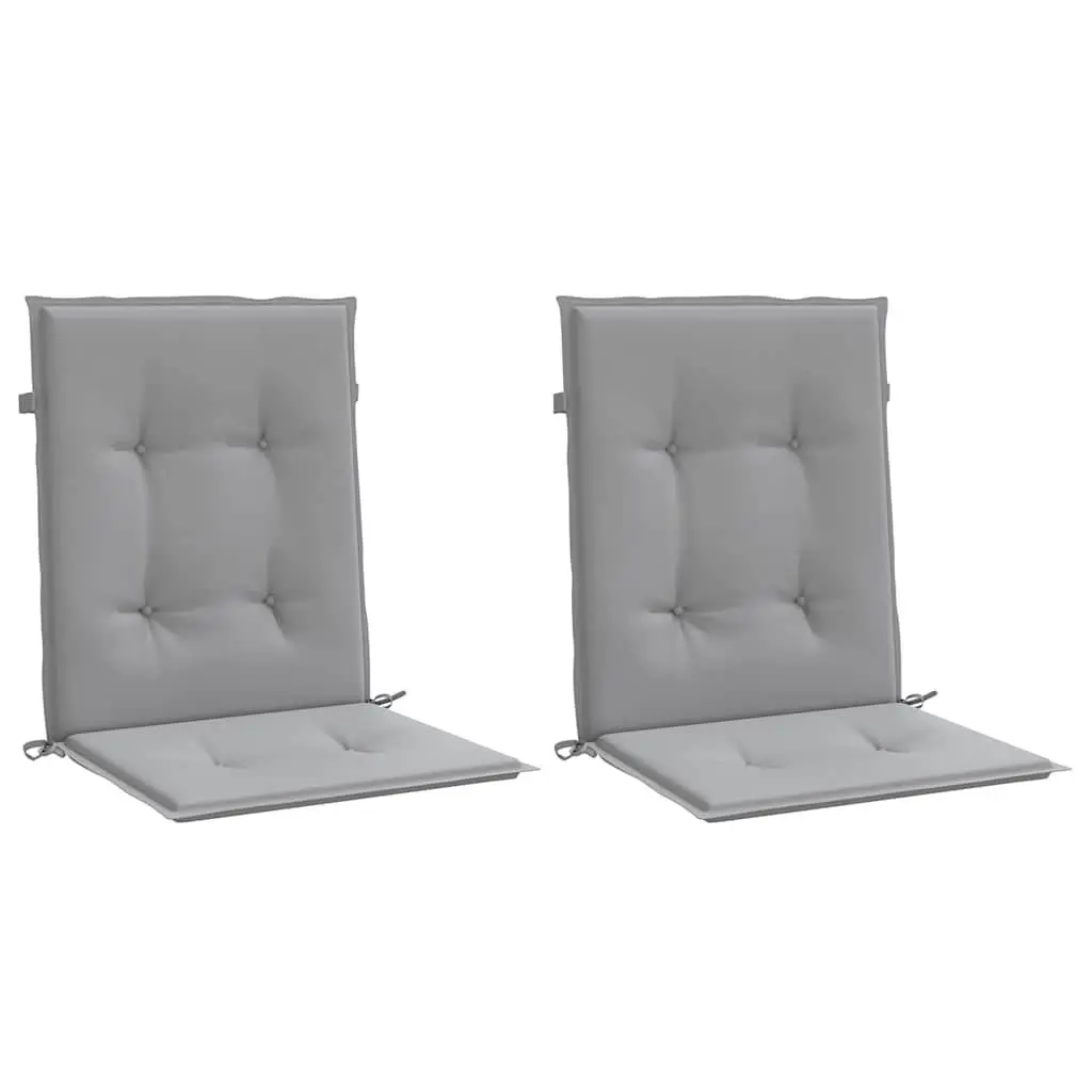 Grey Lowback Chair Cushions