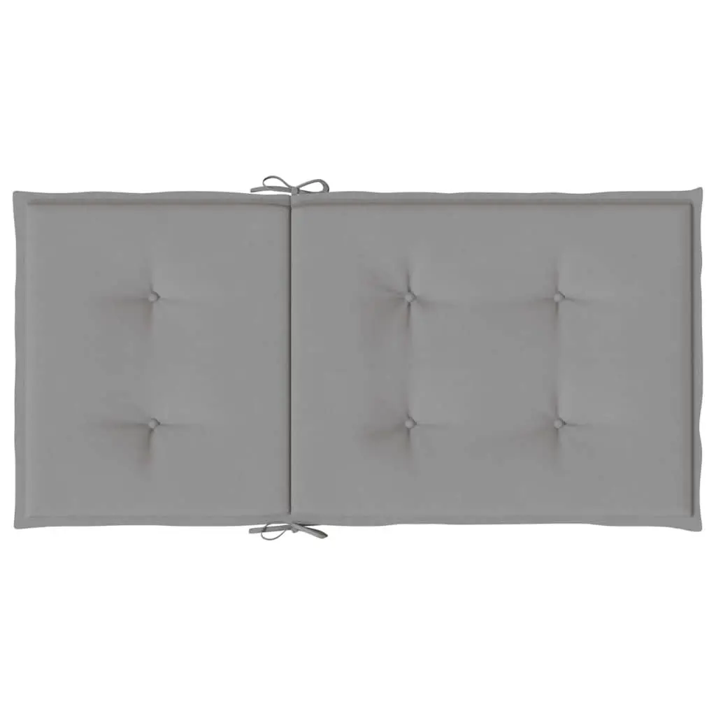 Grey Lowback Chair Cushions