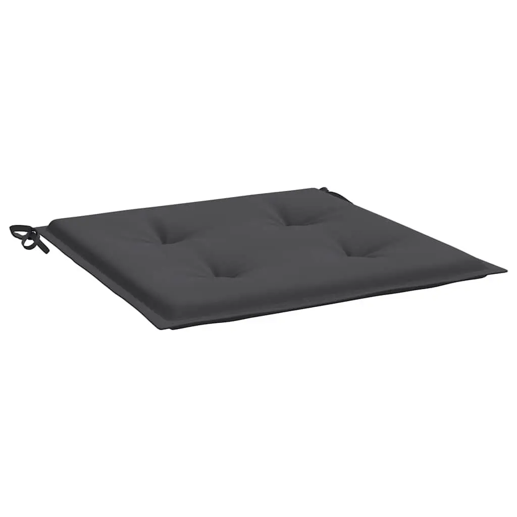 Garden Chair Cushions 4 Pack Outdoor Patio Seat Pad Anthracite Square Cushion