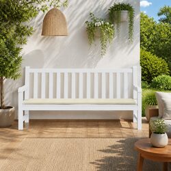 Your Essential Garden Bench Cushion: Cream 200x50x3 cm