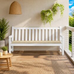 Your Go-To Garden Bench Cushion: Beige, 200x50x3cm