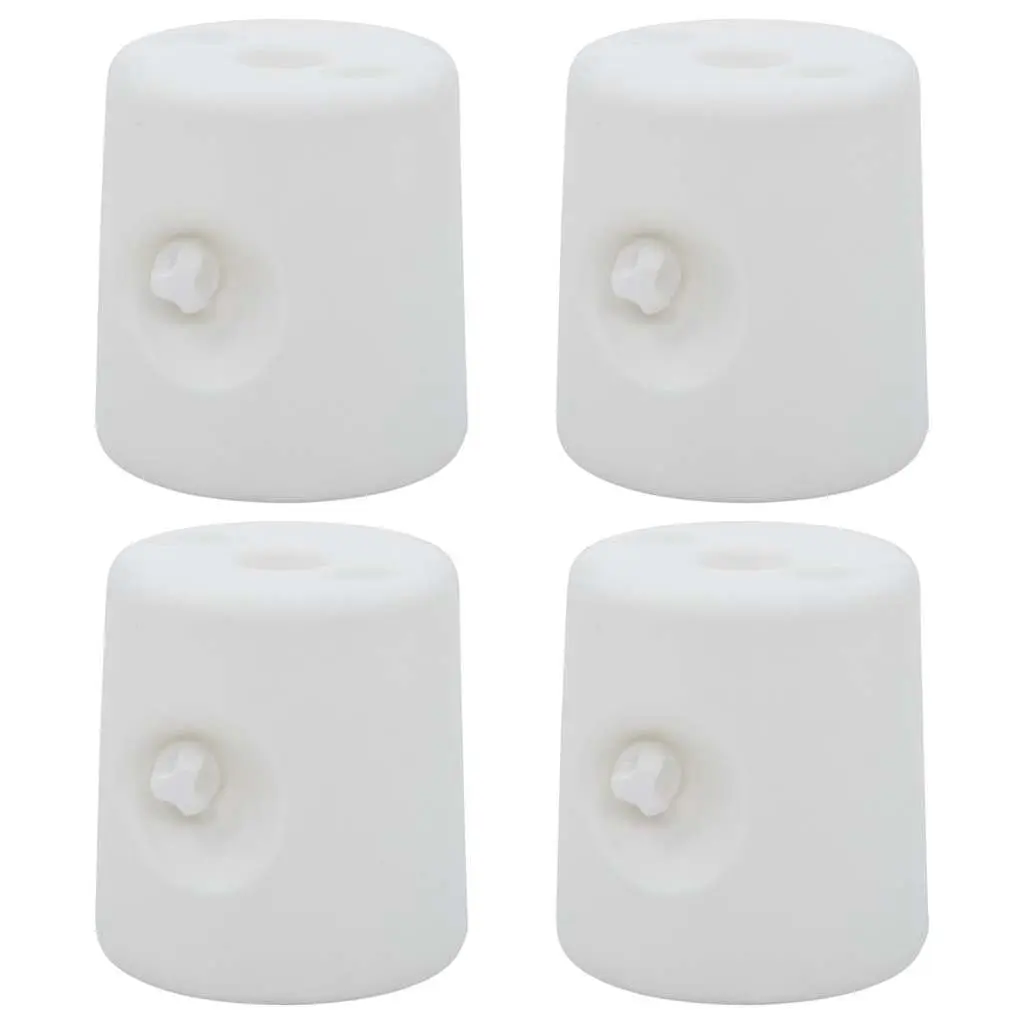 Gazebo Weights 4 Piece Set Fillable Stabiliser Base White