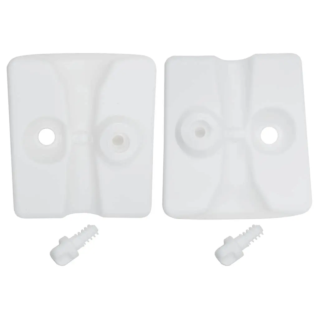 Gazebo Weights 4 Piece Set Fillable Stabiliser Base White