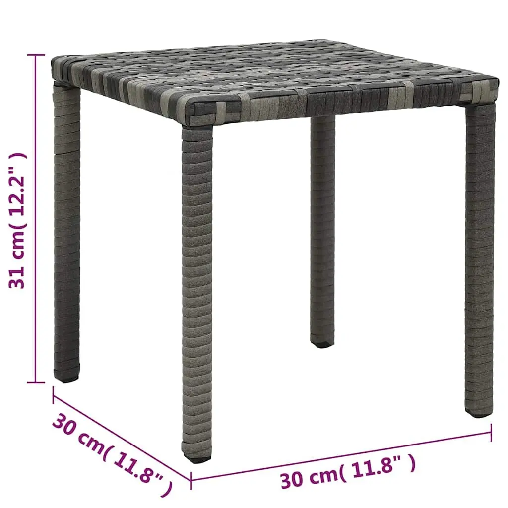 Sun Lounger Set Adjustable Backrests 2 Piece Poly Rattan Garden Patio Outdoor Furniture Anthracite