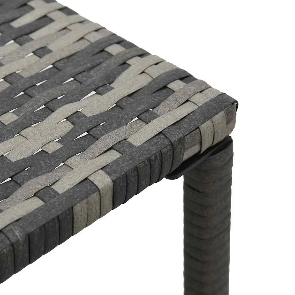Sun Lounger Set Adjustable Backrests 2 Piece Poly Rattan Garden Patio Outdoor Furniture Anthracite