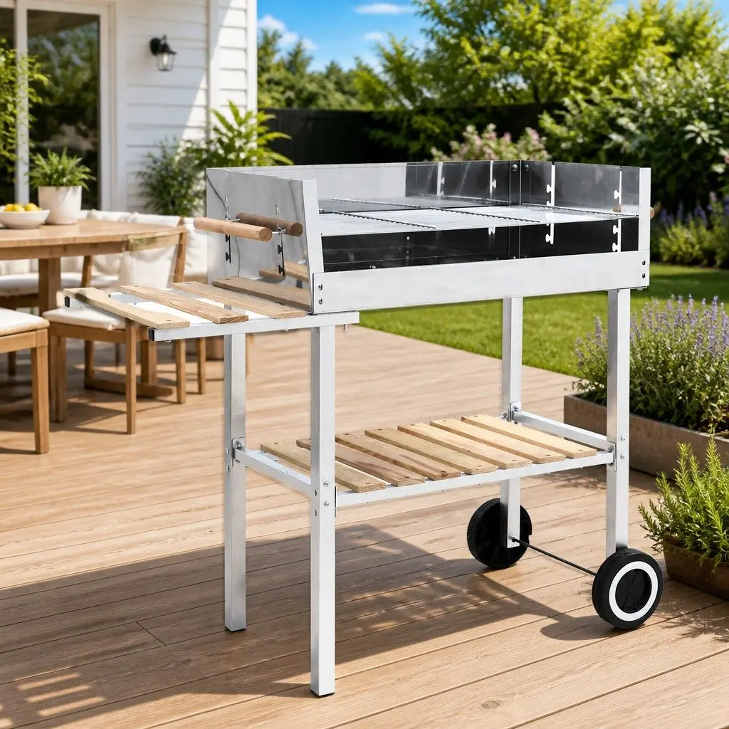 XXL Trolley Charcoal BBQ Grill for Outdoor Fun