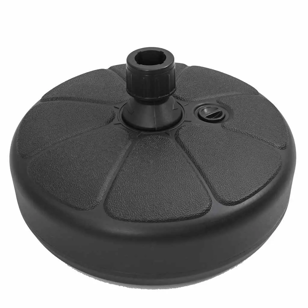 Umbrella Base Sand Water Fillable 15L Outdoor Parasol Stand Black Portable