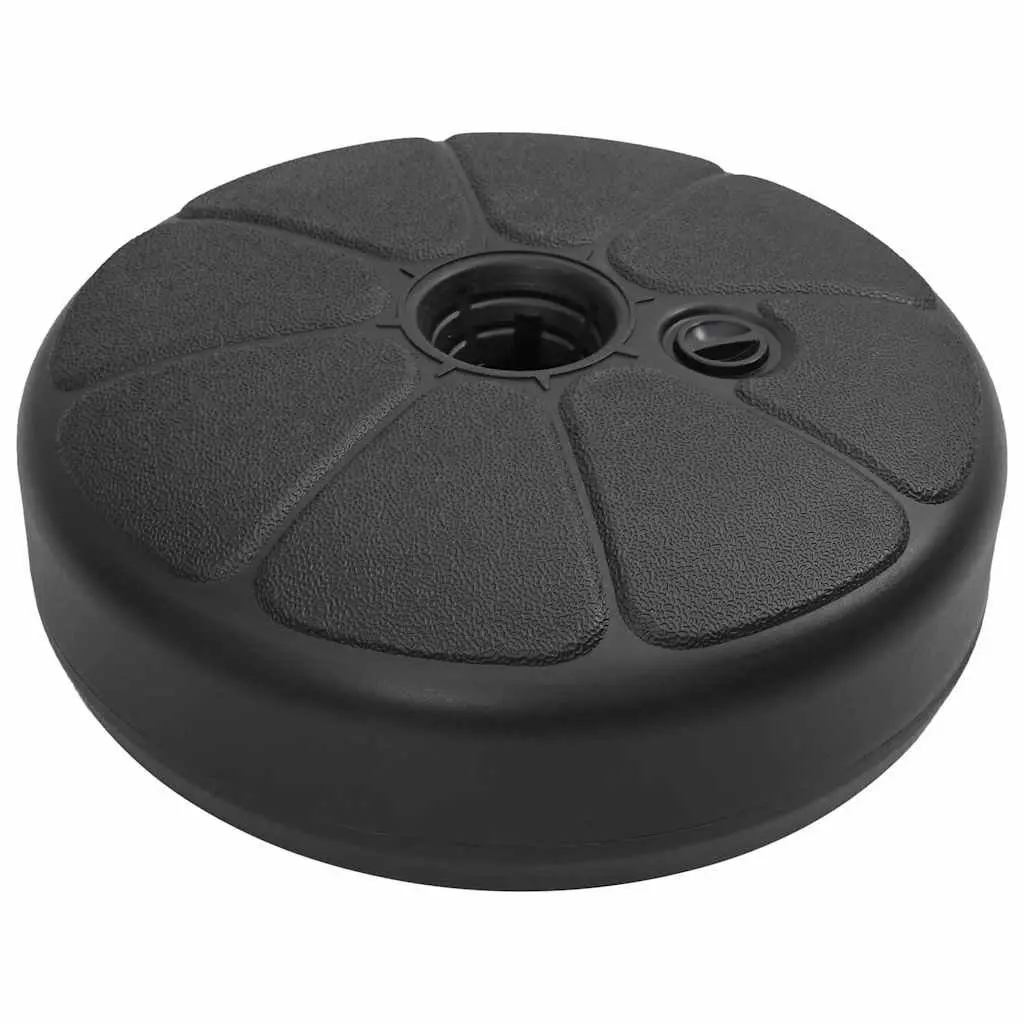 Umbrella Base Sand Water Fillable 15L Outdoor Parasol Stand Black Portable