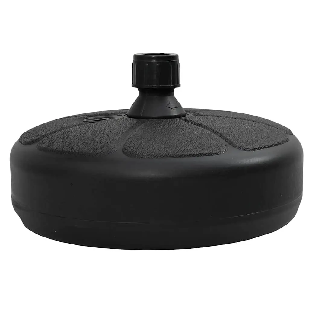 Umbrella Base Sand Water Fillable 15L Outdoor Parasol Stand Black Portable