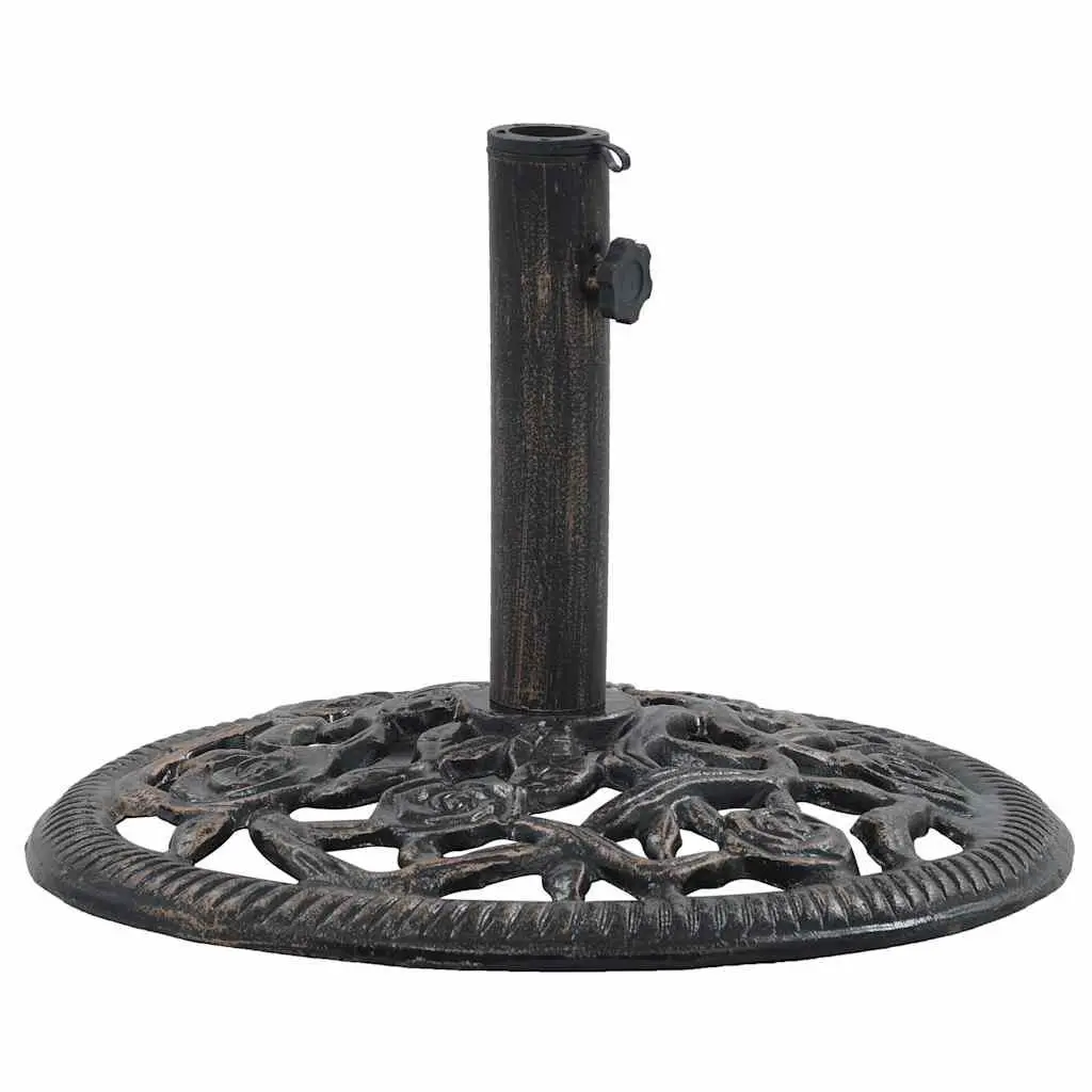 Cast Iron Umbrella Base Heavy Duty 12kg Outdoor Garden Patio Stand Holder
