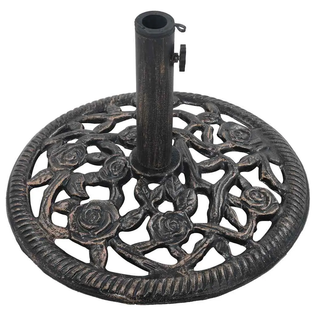 Cast Iron Umbrella Base Heavy Duty 12kg Outdoor Garden Patio Stand Holder