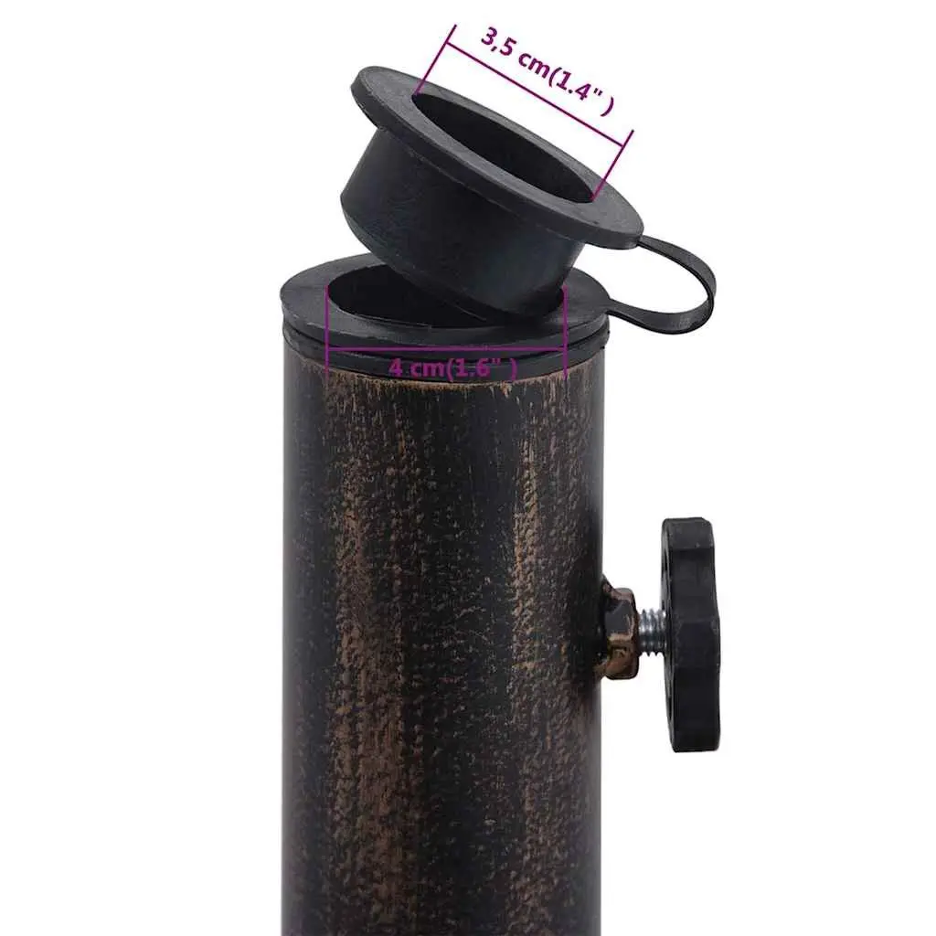 Cast Iron Umbrella Base Heavy Duty 12kg Outdoor Garden Patio Stand Holder