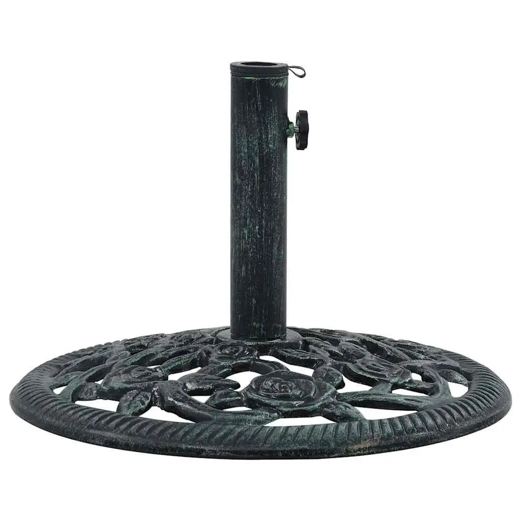 Umbrella Base Stand Cast Iron Green 40cm