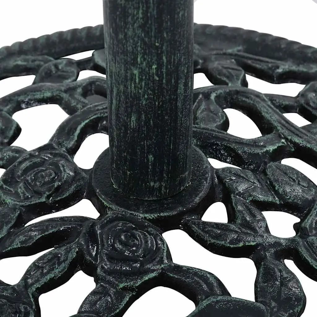 Umbrella Base Stand Cast Iron Green 40cm