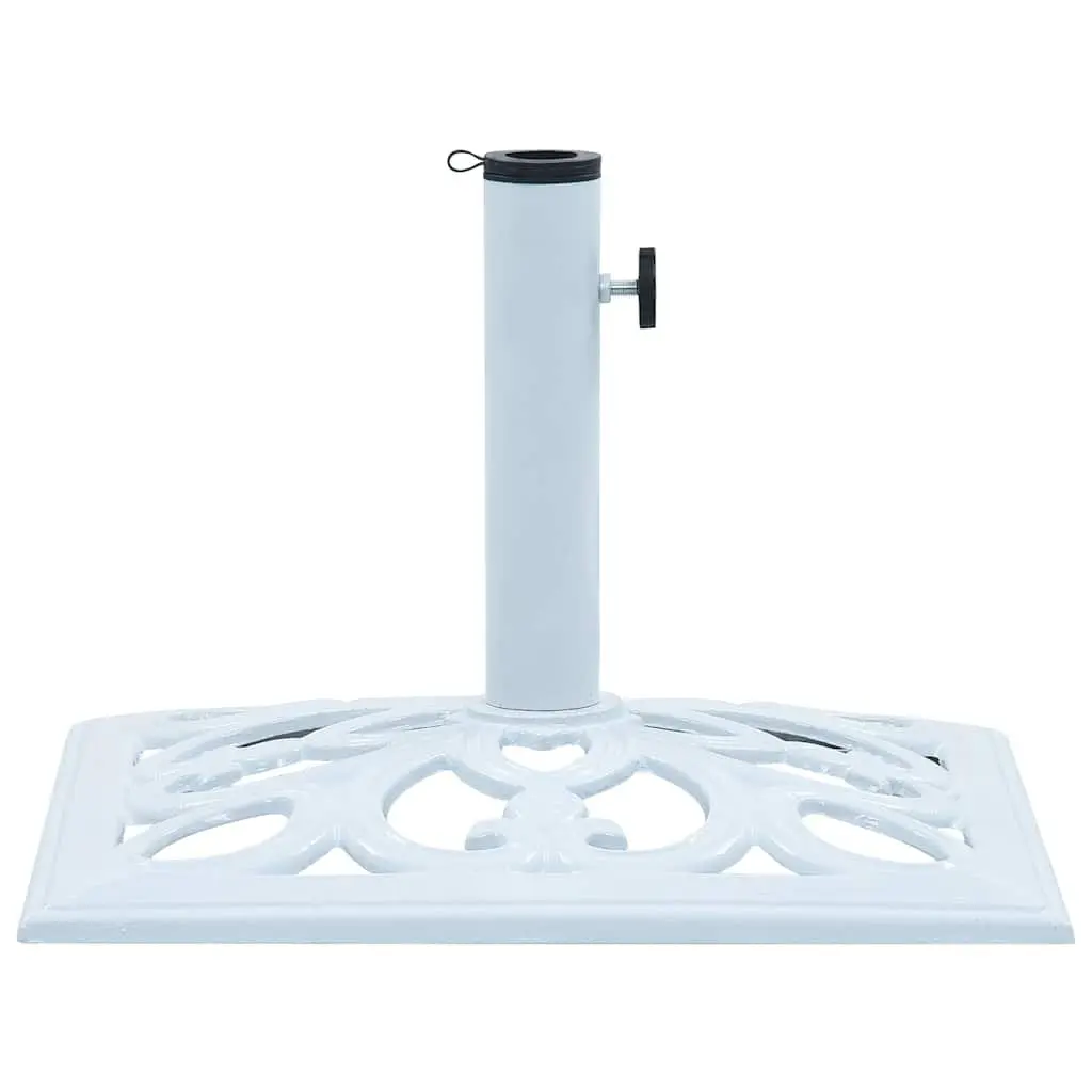 Umbrella Base Cast Iron White Heavy Duty 49 cm