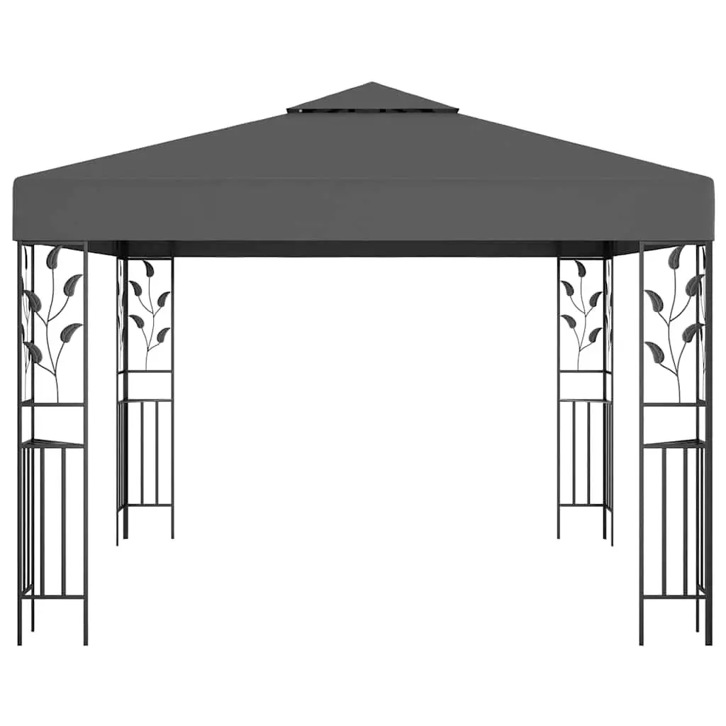 Gazebo Vented Roof 3x3 m Outdoor Shade Canopy Steel Frame Garden Structure