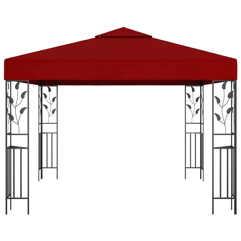 Gazebo Red 3x3m Outdoor Canopy Shade Structure