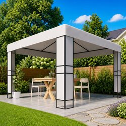Your Ideal Outdoor Companion: 3x3 m Gazebo with Double Roof
