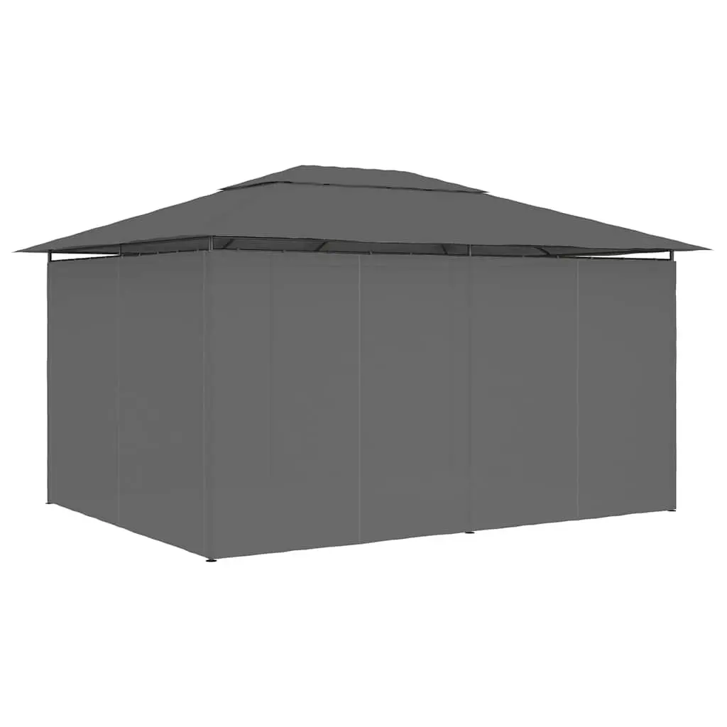 Garden Marquee Gazebo Vented Roof 4x3m Anthracite Outdoor Canopy