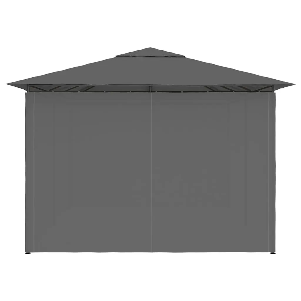 Garden Marquee Gazebo Vented Roof 4x3m Anthracite Outdoor Canopy