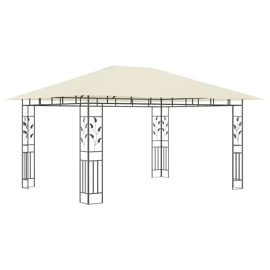 Outdoor Gazebo with Mosquito Net 4x3x2.73m