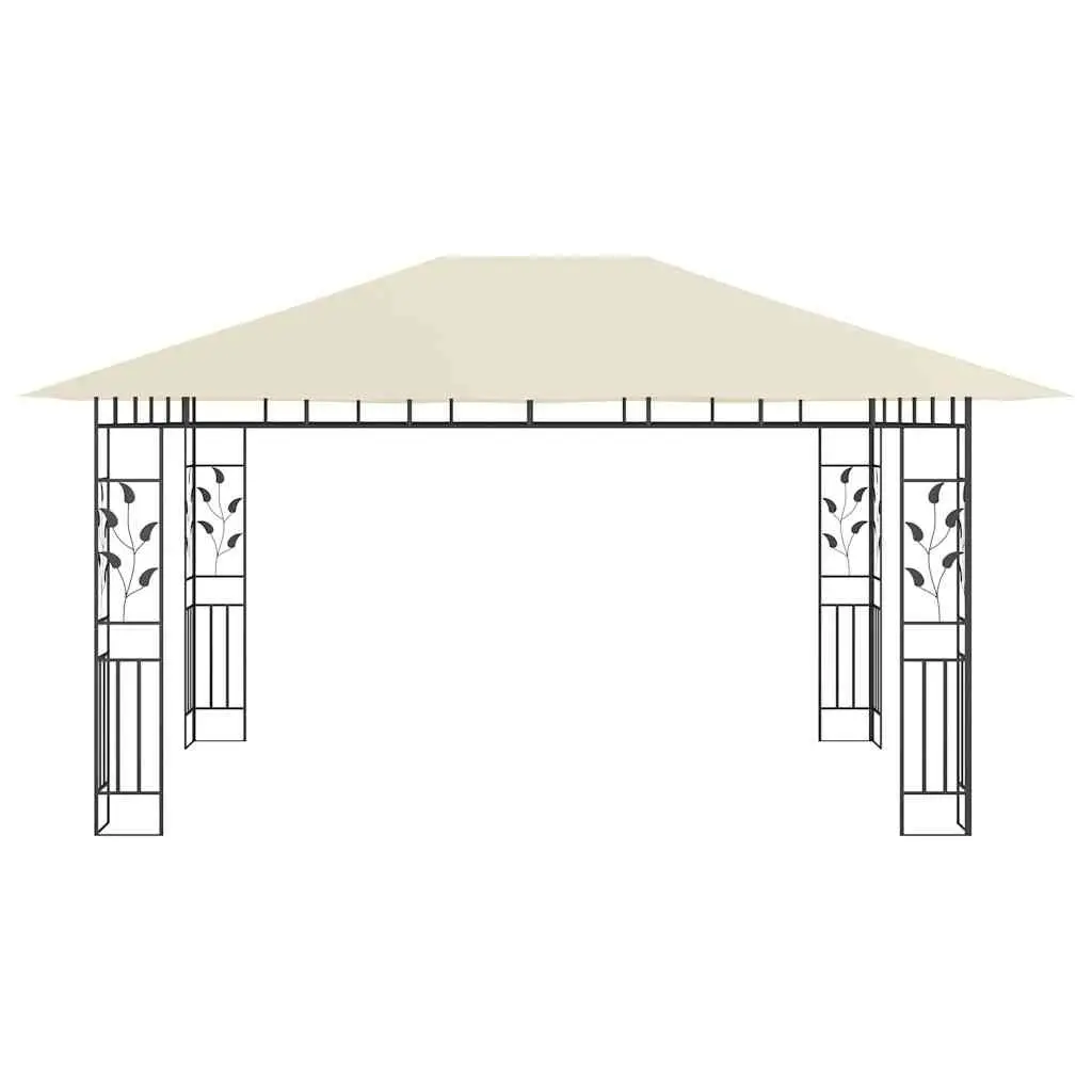 Outdoor Gazebo with Mosquito Net 4x3x2.73m