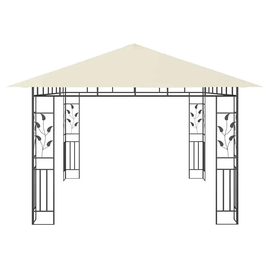 Outdoor Gazebo with Mosquito Net 4x3x2.73m