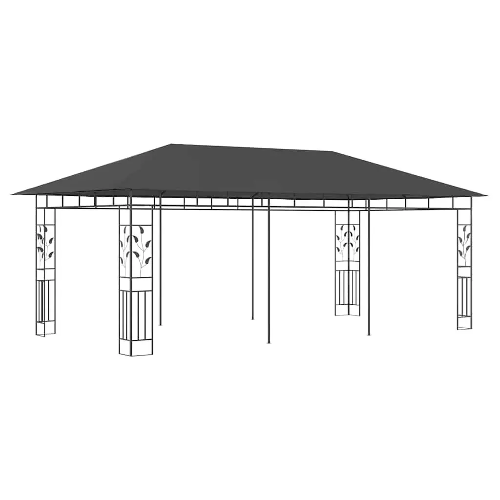 Outdoor Gazebo Canopy Mosquito Net 6x3m Anthracite
