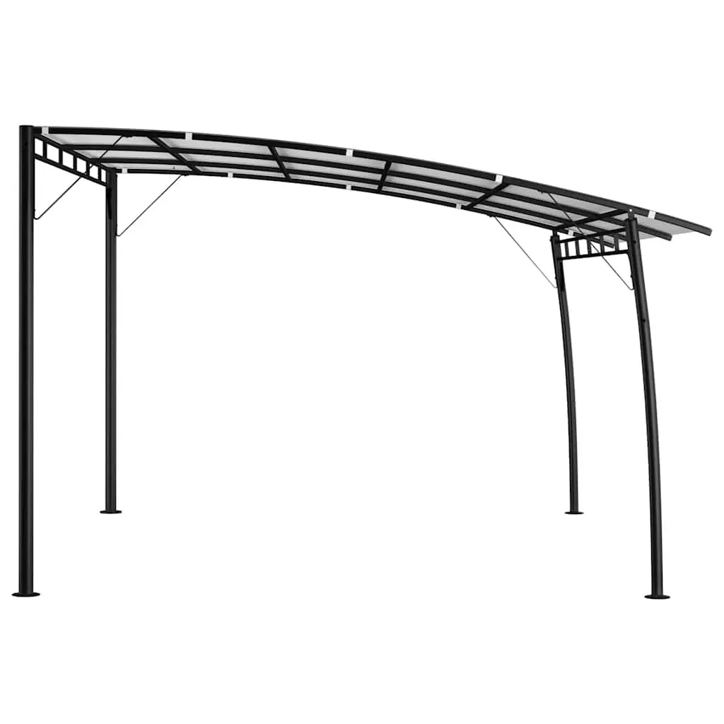 Garden Sunshade Awning Sturdy Metal Frame 4x3x2.55m Cream