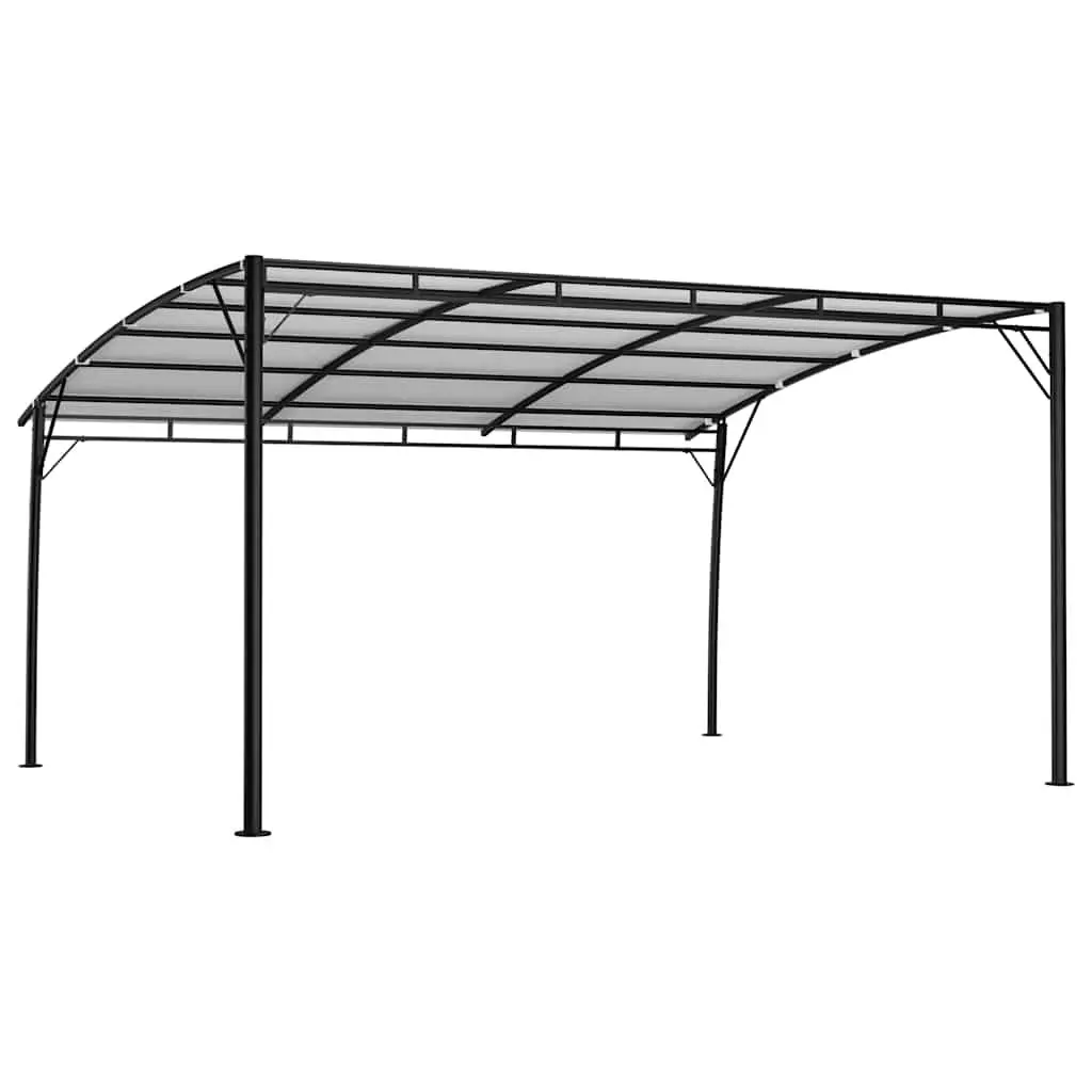 Garden Sunshade Awning Sturdy Metal Frame 4x3x2.55m Cream