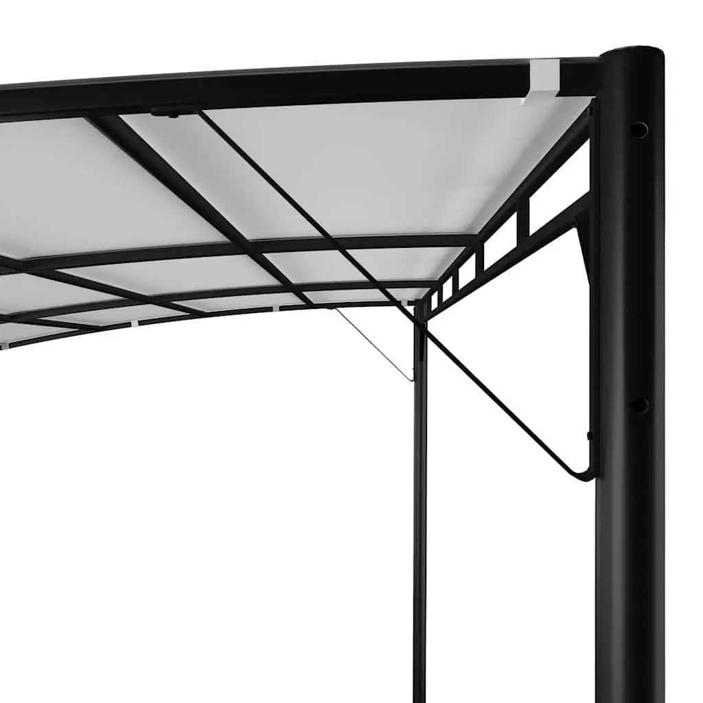 Garden Sunshade Awning Sturdy Metal Frame 4x3x2.55m Cream