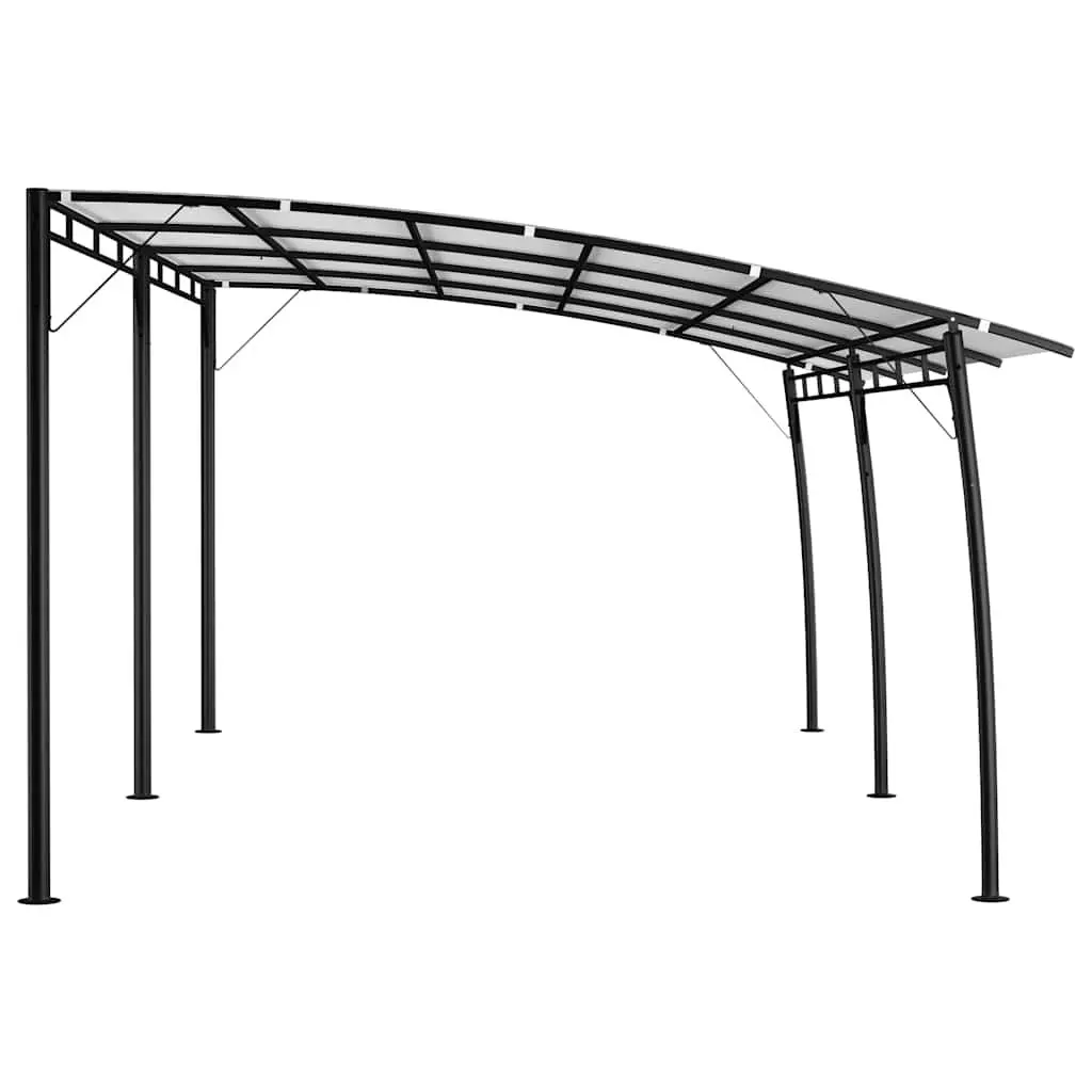 Garden Gazebo Sunshade Awning Canopy Outdoor Shelter 6x3m Cream