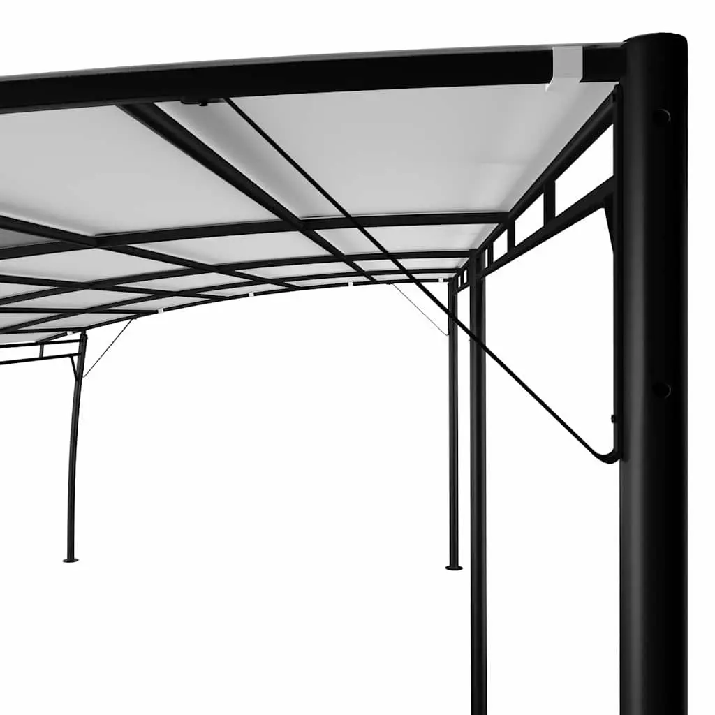 Garden Gazebo Sunshade Awning Canopy Outdoor Shelter 6x3m Cream