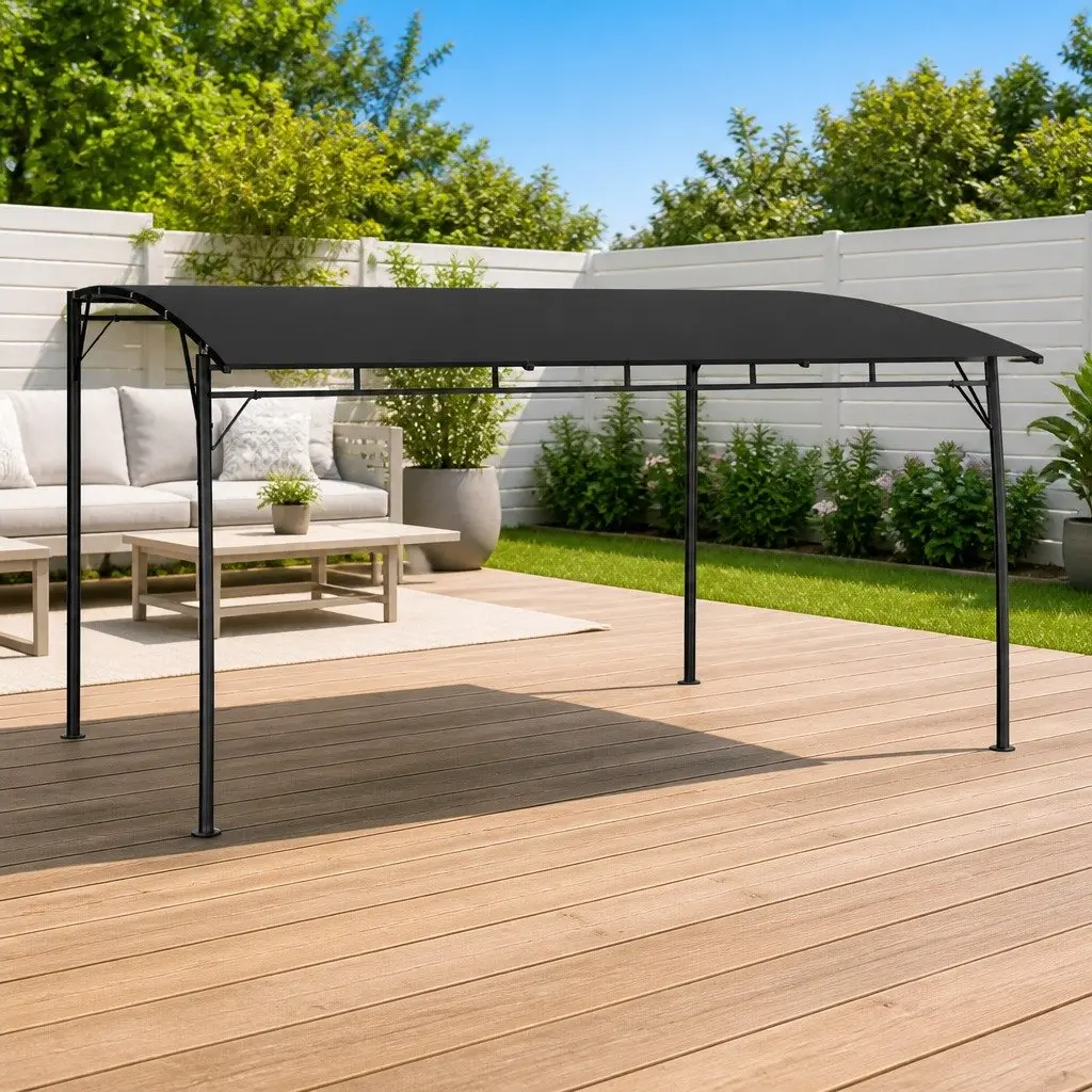 Garden Sunshade Awning Outdoor Canopy Shelter 4x3x2.55m