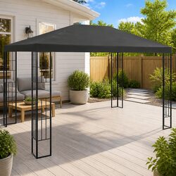 Gazebo 3x4 m Outdoor Canopy Tent Garden Patio Shade Structure Anthracite