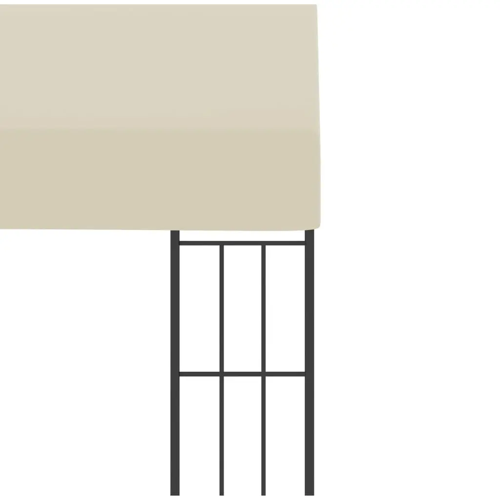 Gazebo Wall-mounted Shade Structure Cream 3x3m