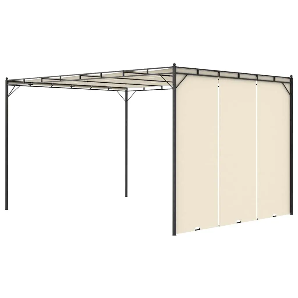 Garden Gazebo with Side Curtains 4x3x2.25m