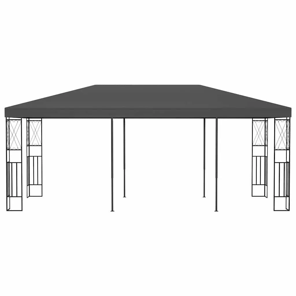 Gazebo Steel Frame Polyester Roof 3x6 m Outdoor Canopy Garden Patio Shade