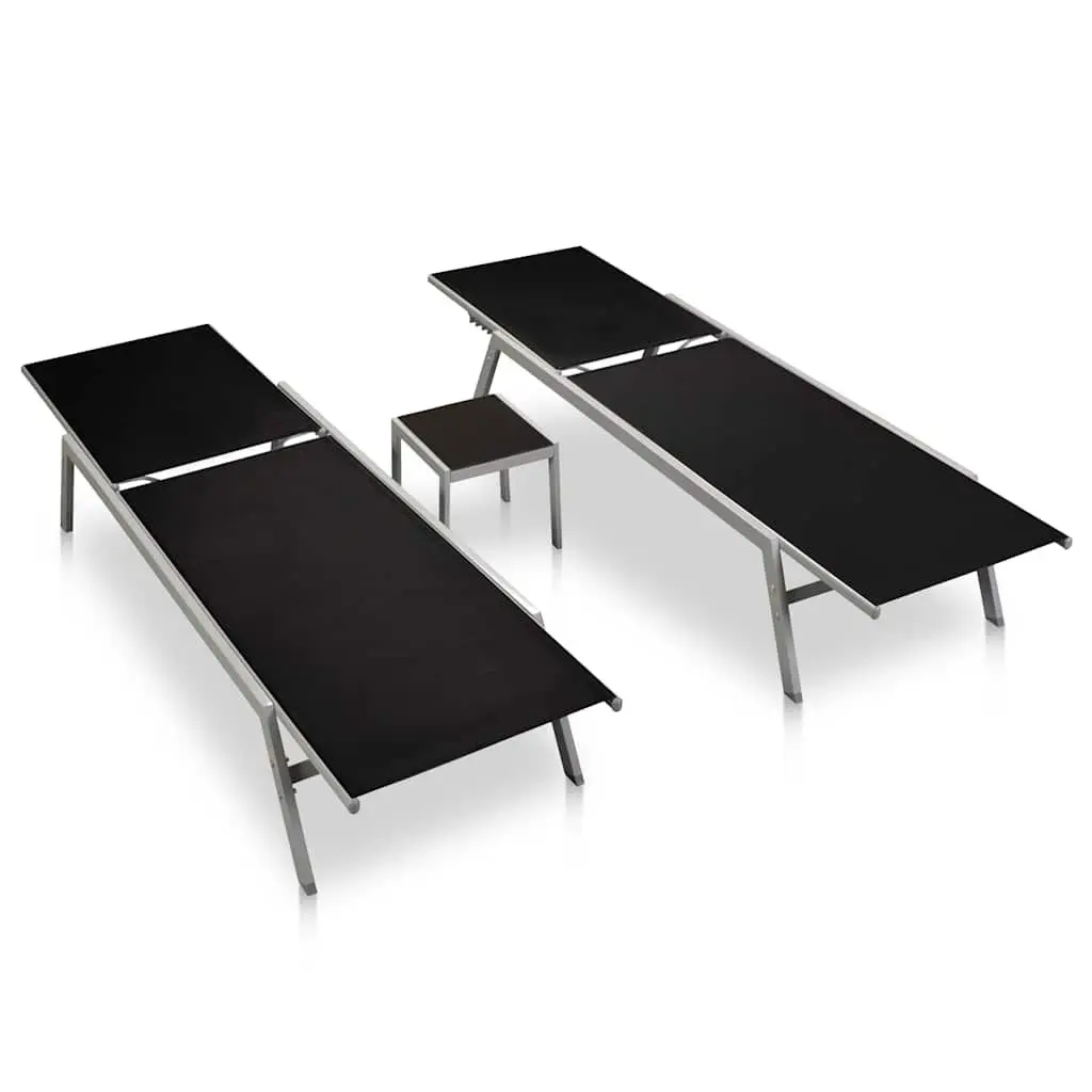 Sun Loungers Set with Table