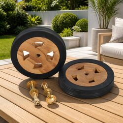 Quality Spare Wheels for Outdoor Sunlounger - 2pcs