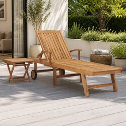 Your New Favorite Brown Sun Lounger with Side Table